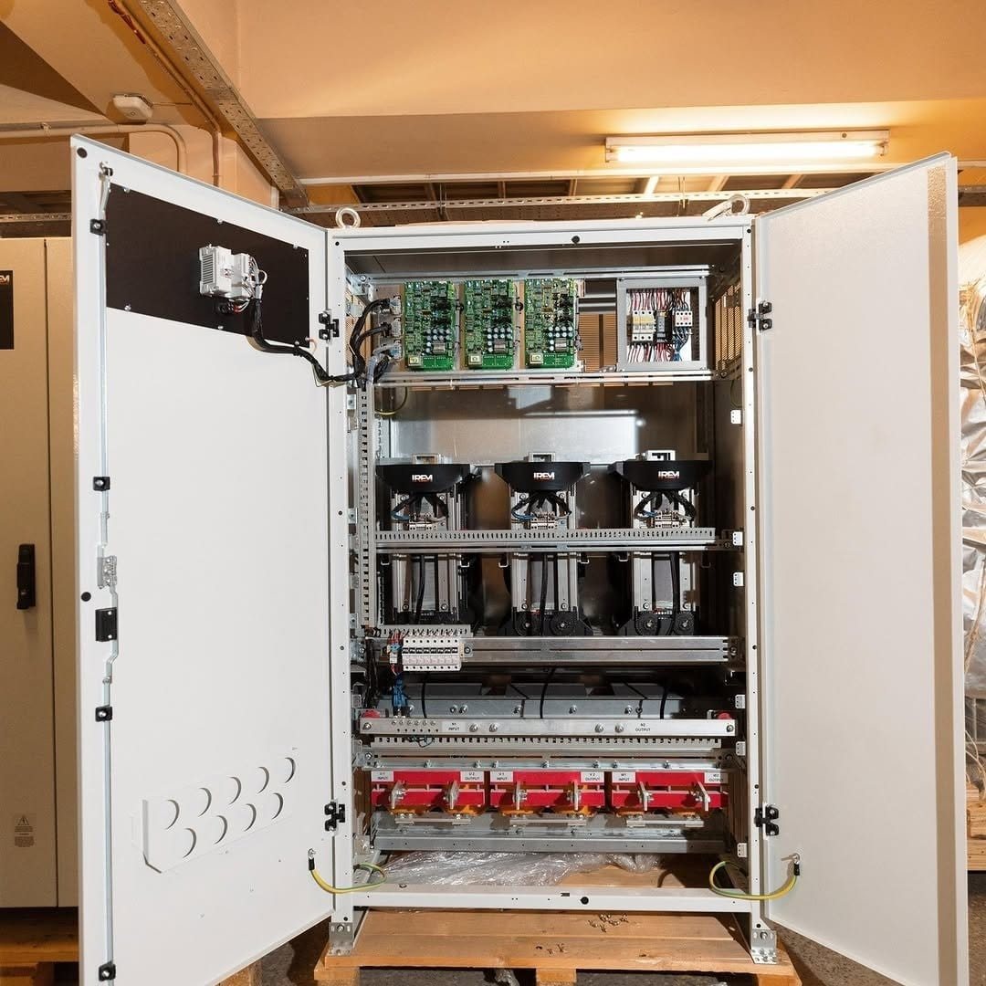 IREM Industrial Online UPS — Open Cabinet View