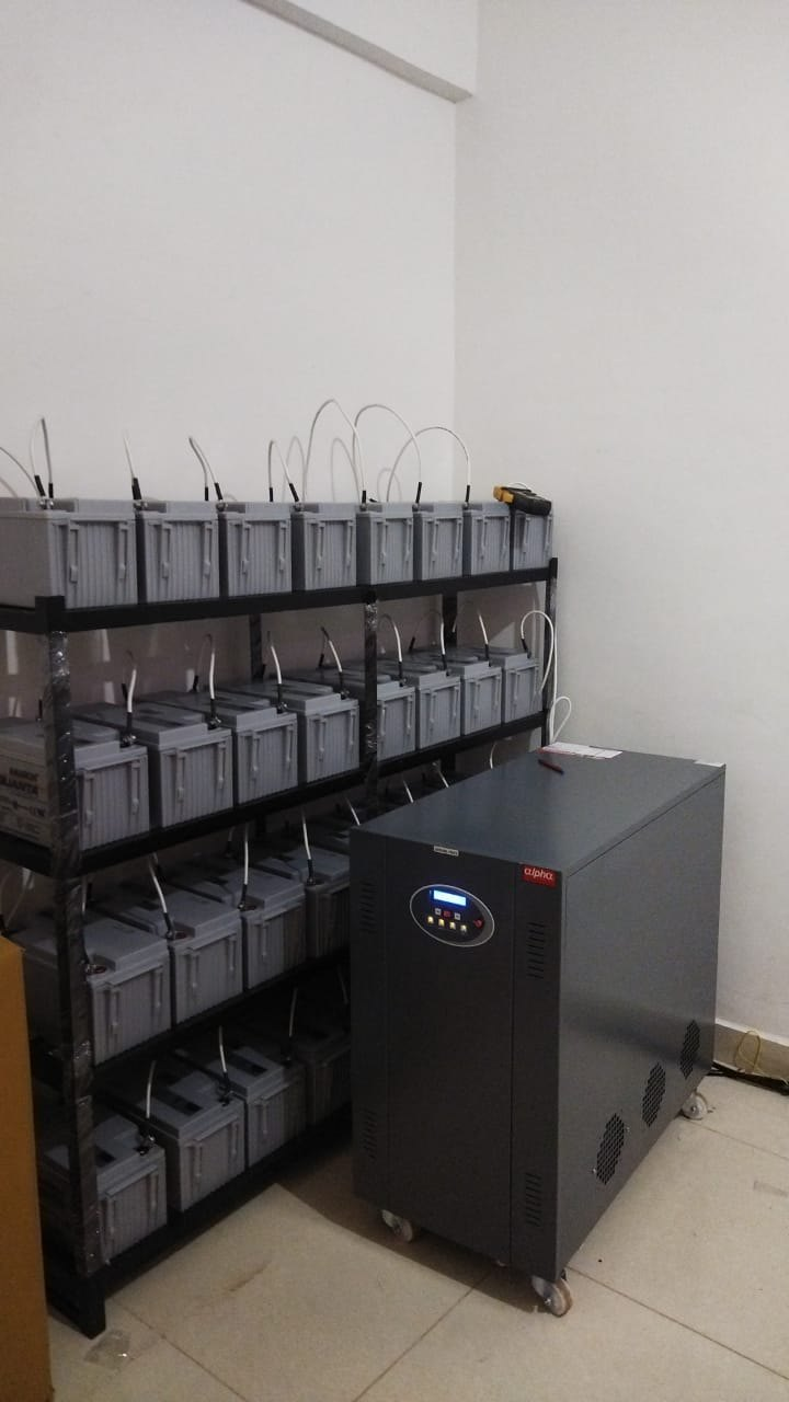 Alpha Online UPS with Tubular Battery Bank — Site Install