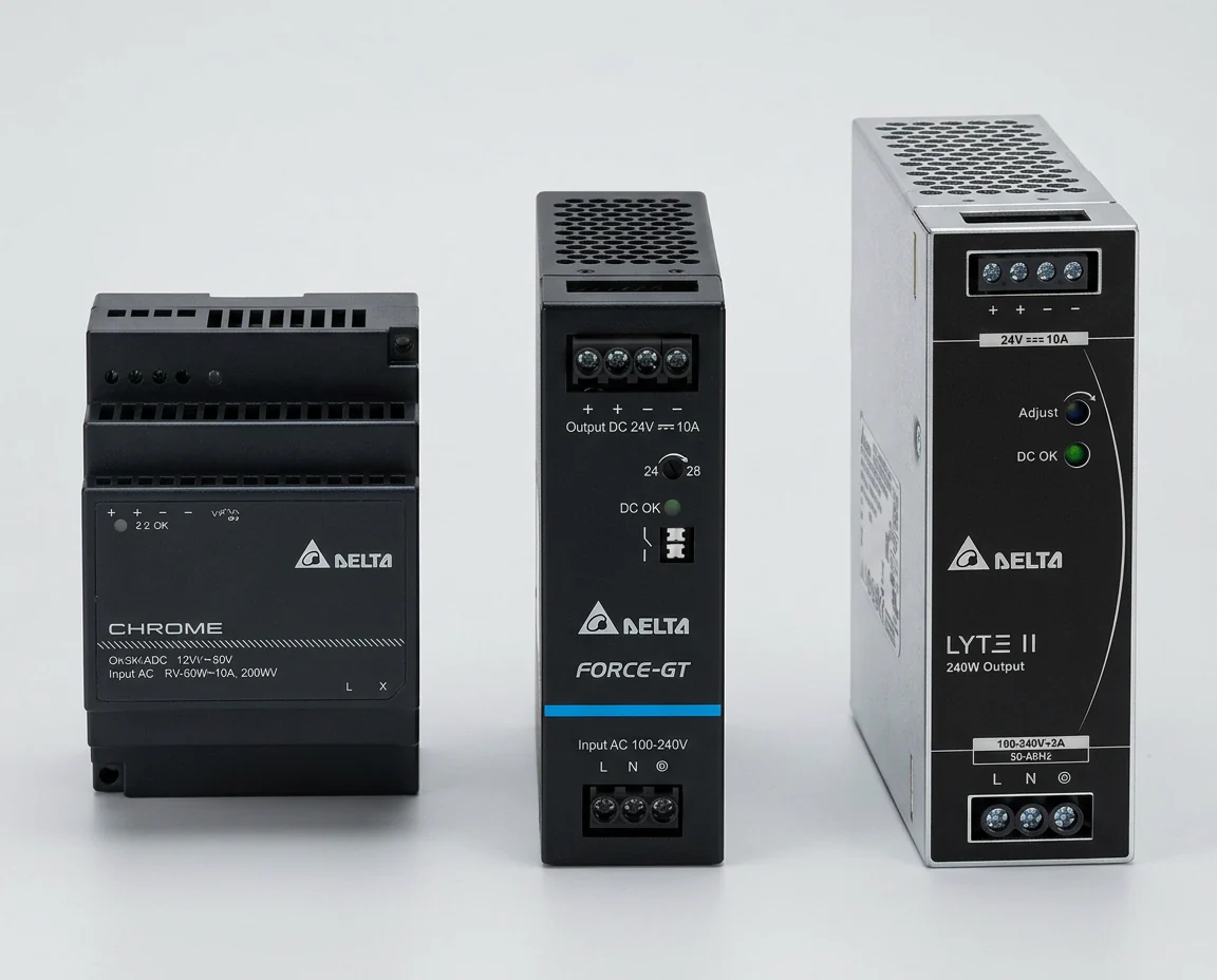 Delta DIN-Rail Range — CHROME / CliQ FORCE-GT / LYTE II